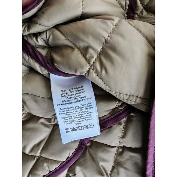 Eddie Bauer Goose Down Quilted Insulated Shirt Jacket Lightweight Womens Medium - Picture 8 of 11